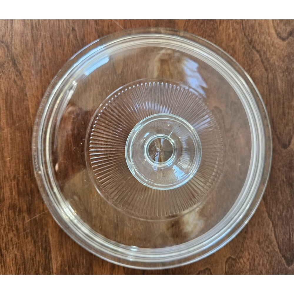 CorningWare French White 1.5 Qt Round Casserole Dish w/ Pyrex Glass Lid - Picture 8 of 11